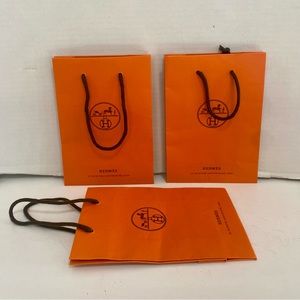 3 AUTHENTIC HERMES Gift Bags